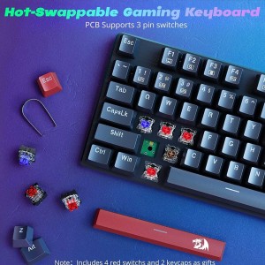 کیبورد گیمینگ مکانیکال با سیم ردراگون مدل Sindri K671 RGB